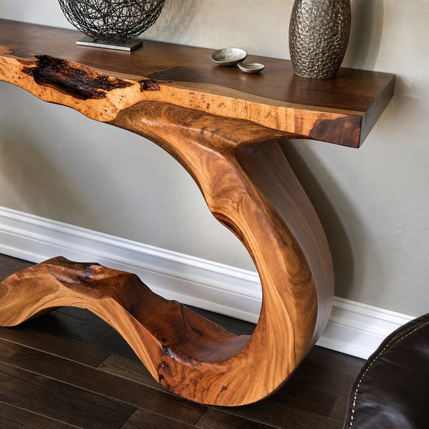 Rustic Entryway Console Table - product view 3