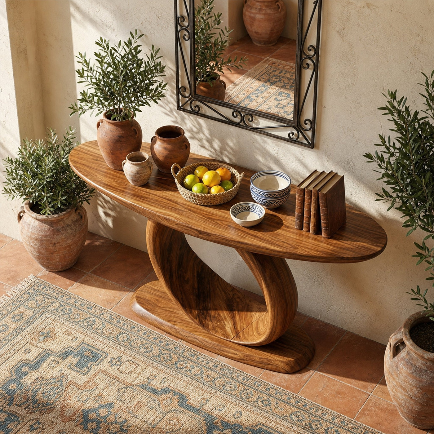Rustic Entryway Console Table For Living Room - product view 3
