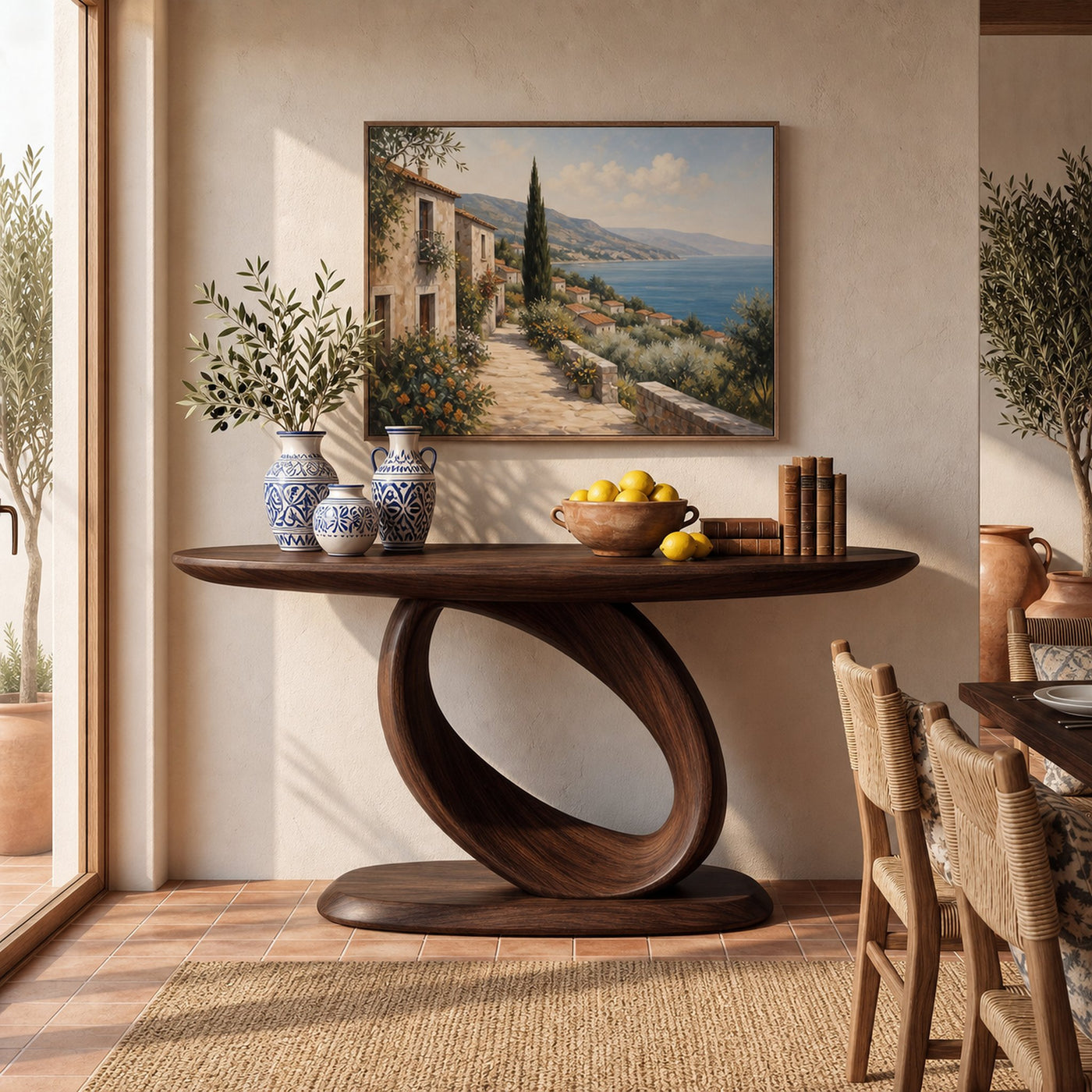 Rustic Entryway Console Table For Living Room - product view 6