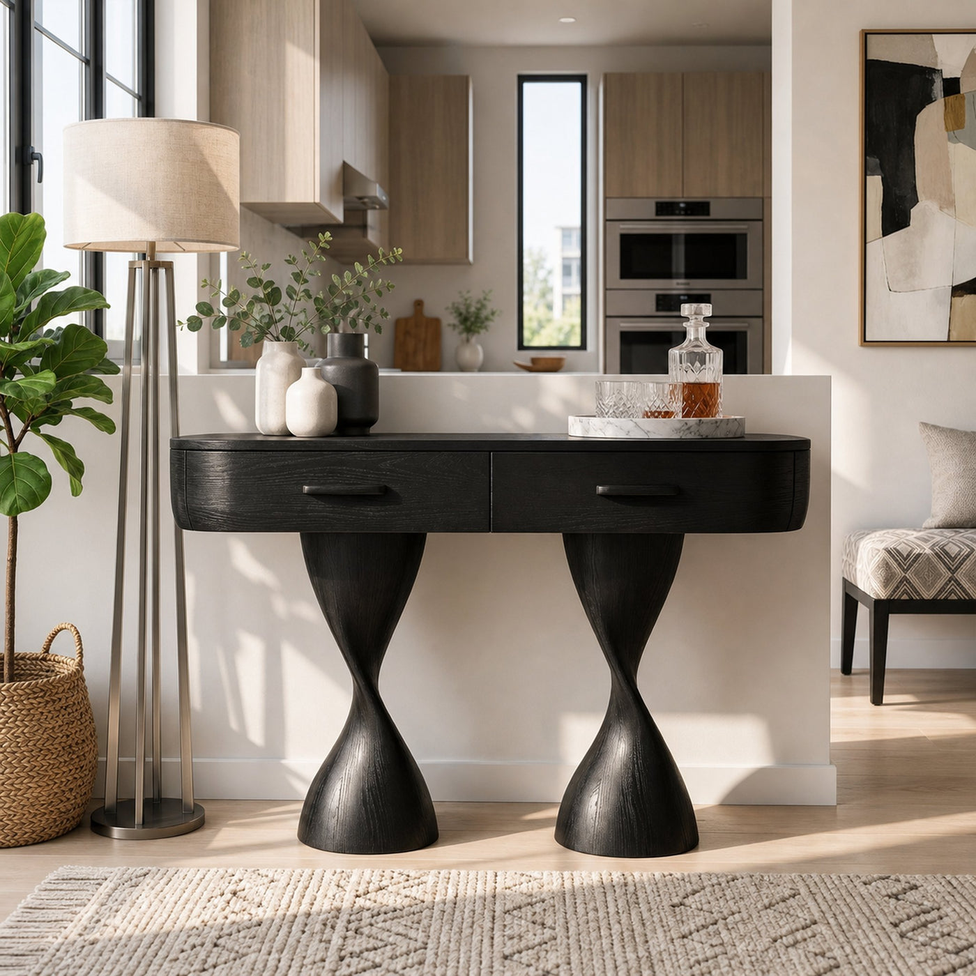 Rustic Entryway Table For Foyer Hallway - product view 7
