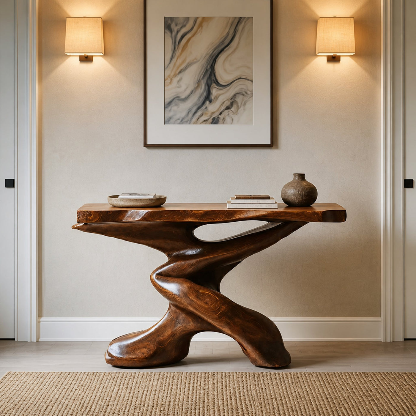 Rustic Farmhouse Console Table Entryway Design - product view 6