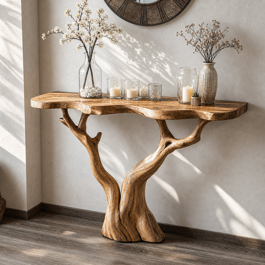 Rustic Farmhouse Console Table For Vintage Homes