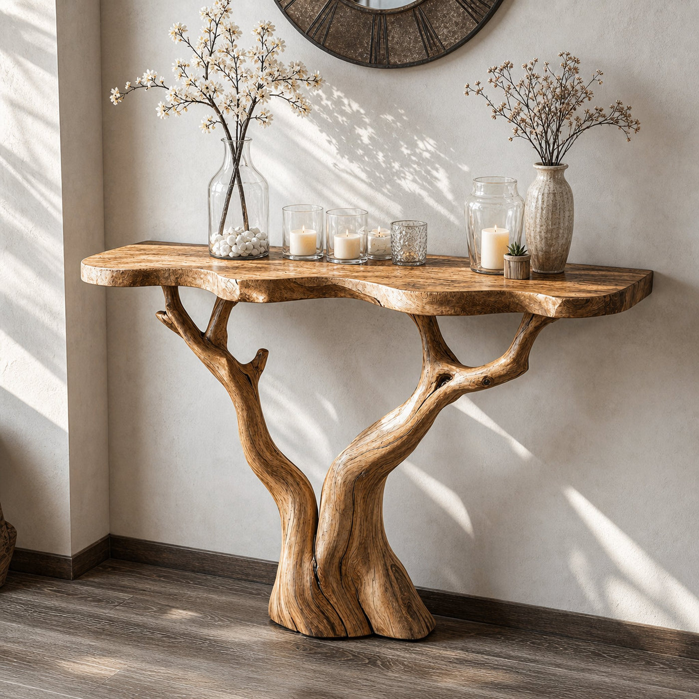 Rustic Farmhouse Console Table For Vintage Homes