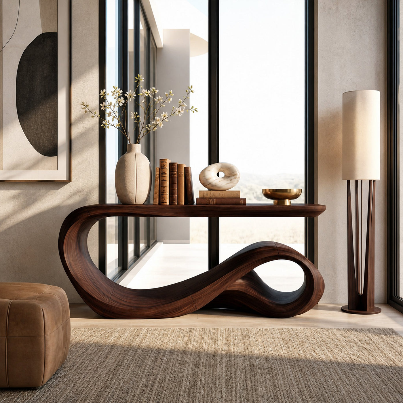 Rustic Hallway Console Table For Entryway - product view 6