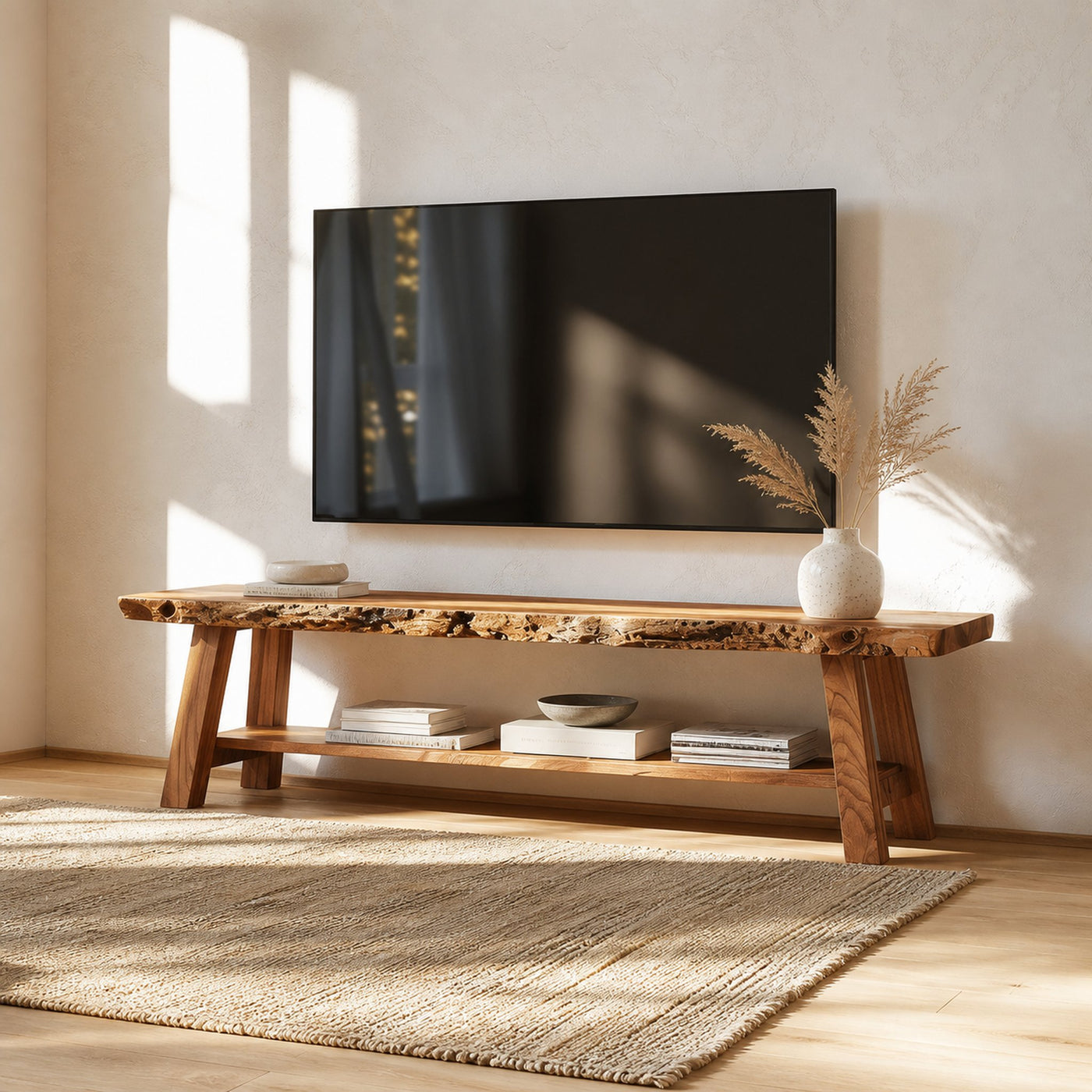 Rustic TV Console Living Room