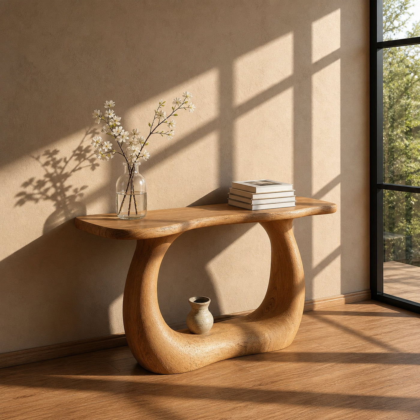 Rustic Tree Inspired Console Table Hallway Or Entryway
