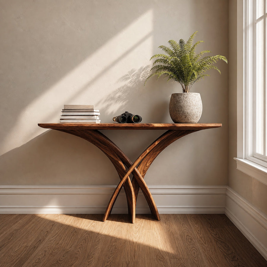 Rustic Wall Console Table Entryway