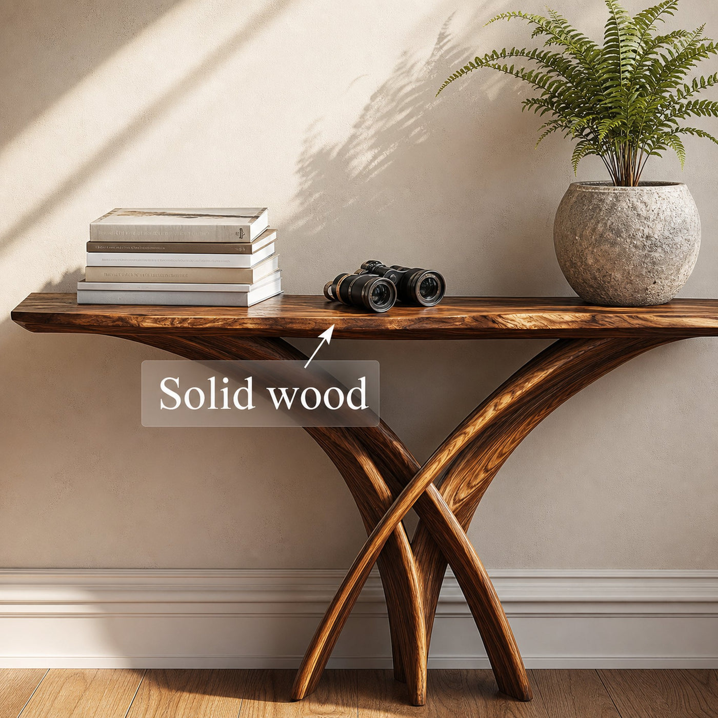Rustic Wall Console Table Entryway - product view 3
