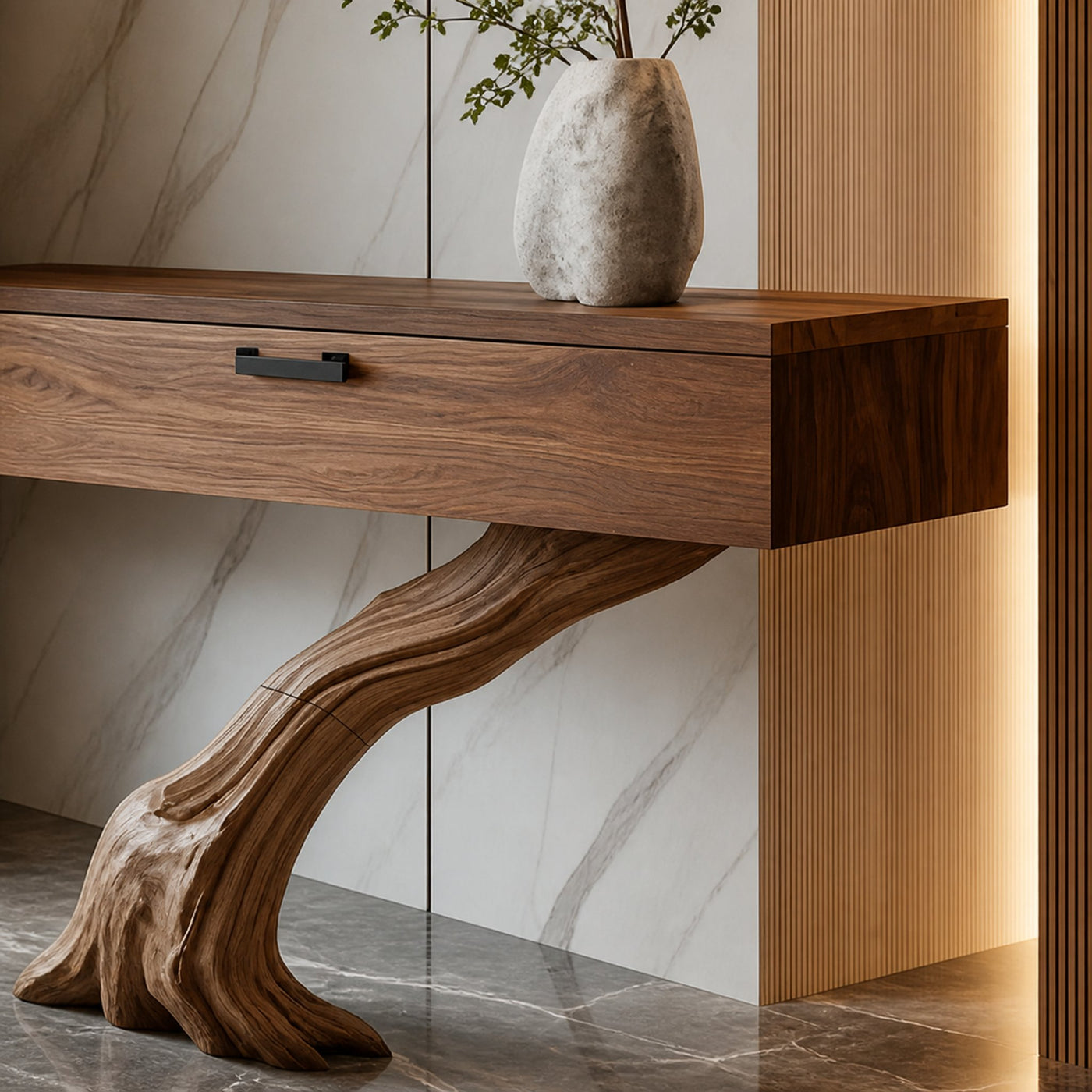 Rustic Wooden Console Table For Entryway Design Vintage Farmhouse - product view 4