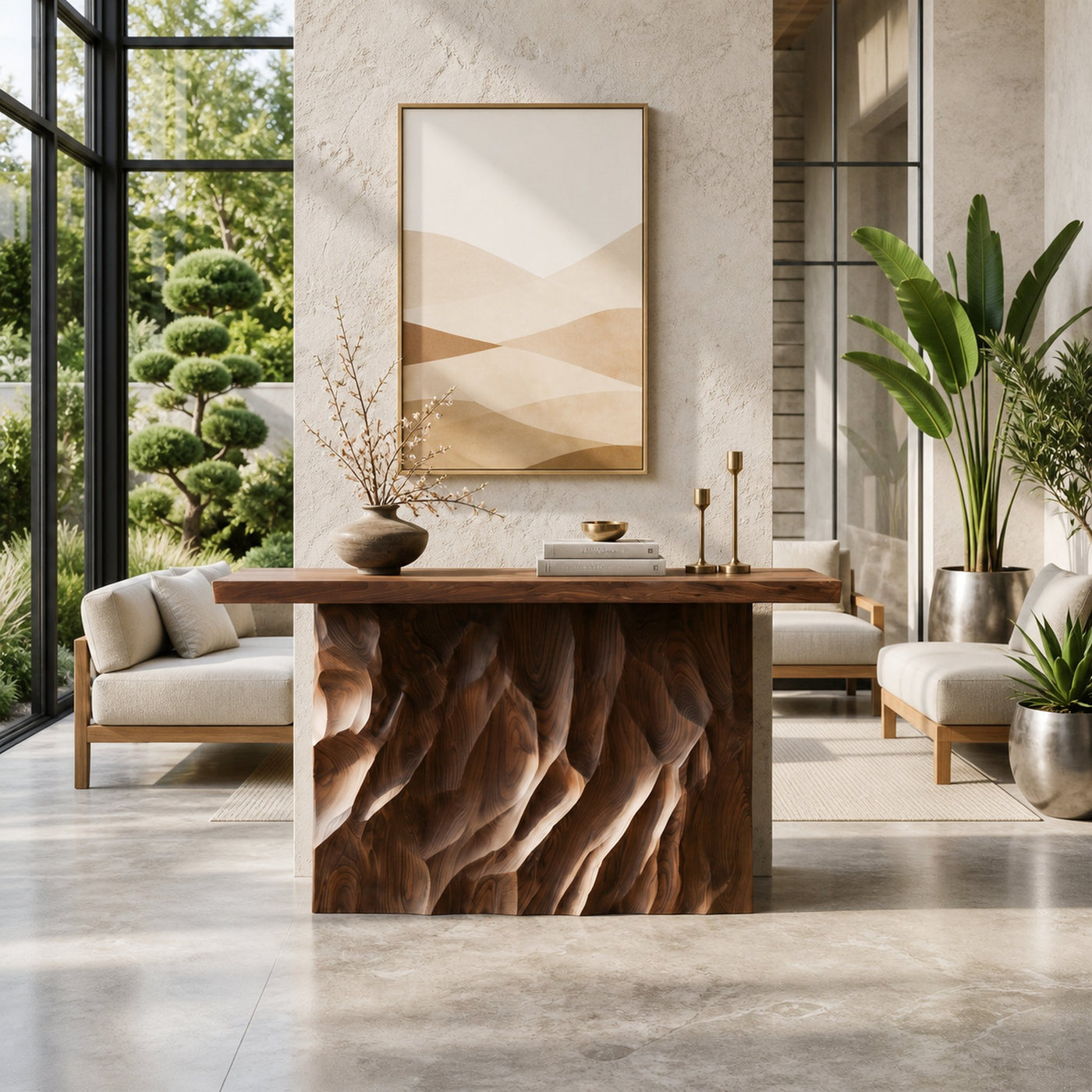 Scandinavian Live Form Accent Table For Open Concept Interior - product view 6
