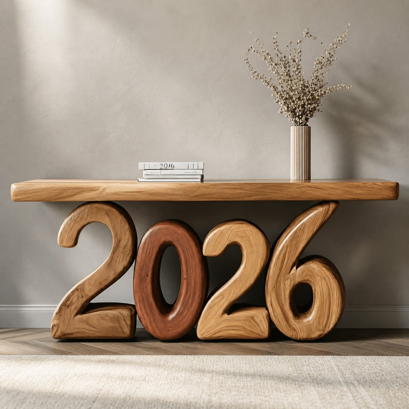 Sculptural Modern Console Table Living Room And Entryway