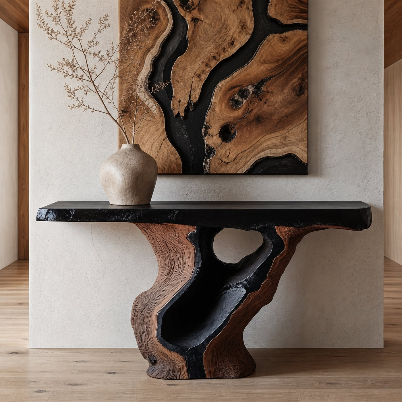 Sculptural Tree Root Console Table For Entryway And Living Room - product view 7