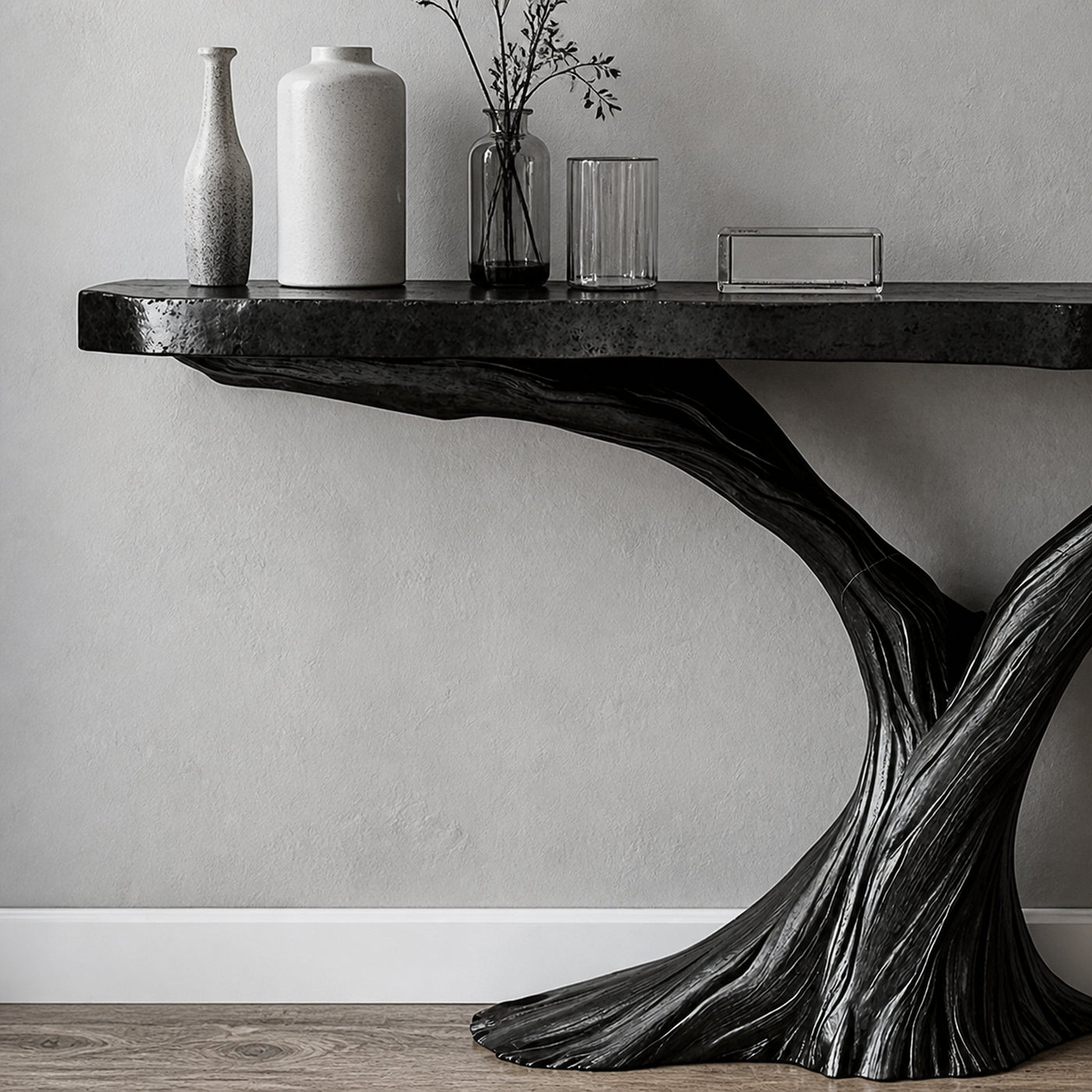 Space Saving Wood Console Table For A Practical Entryway Solution - product view 3