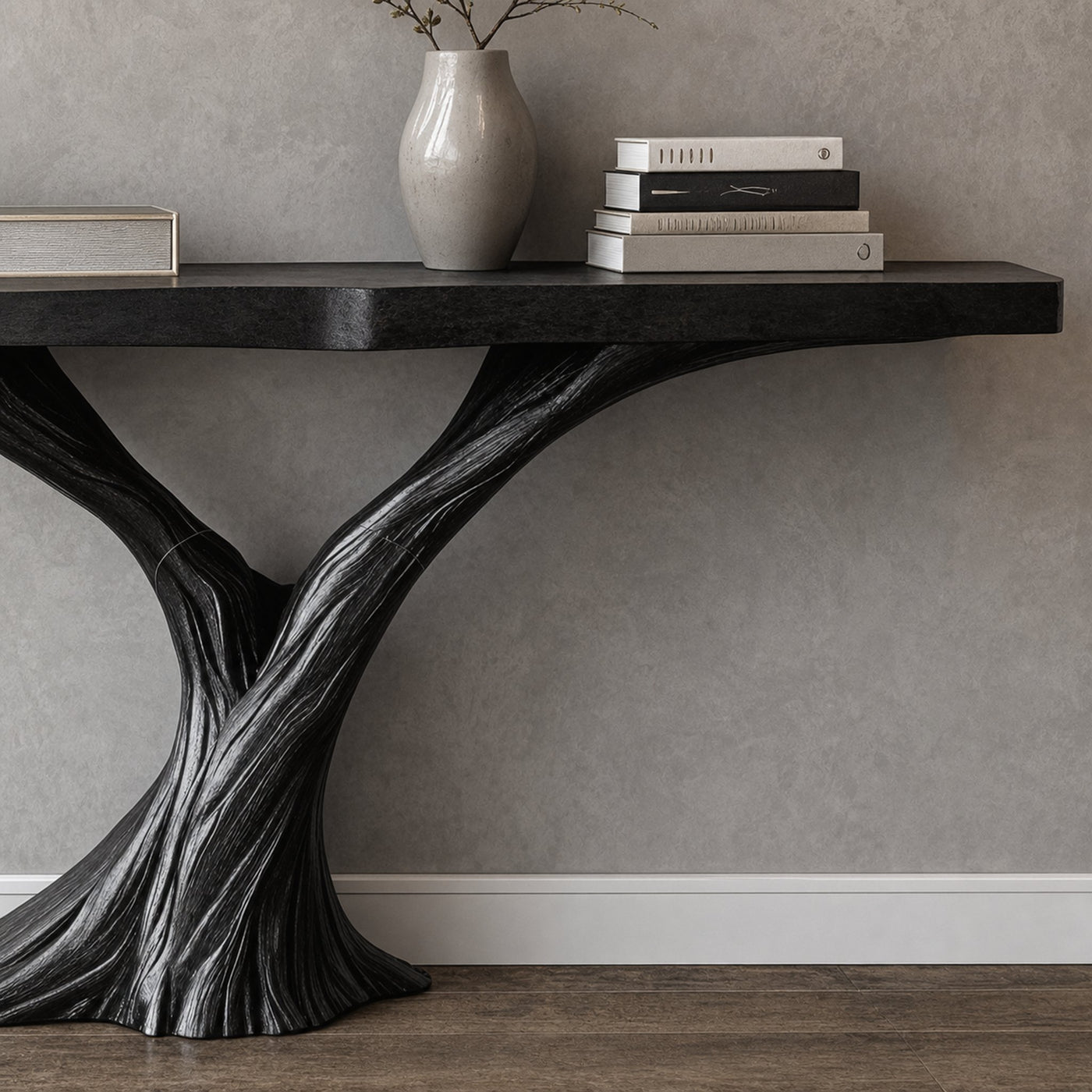 Space Saving Wood Console Table For A Practical Entryway Solution - product view 4