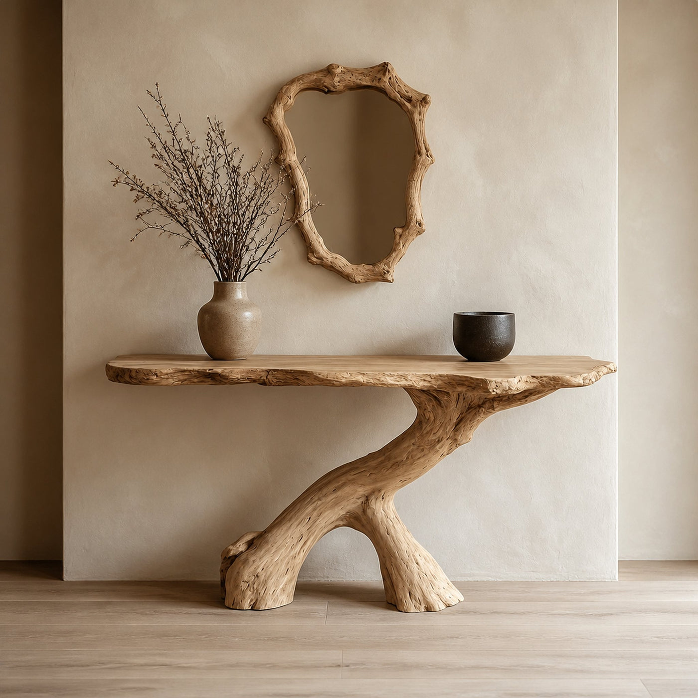 Wood Console Table Rustic Narrow Decor Home Gift