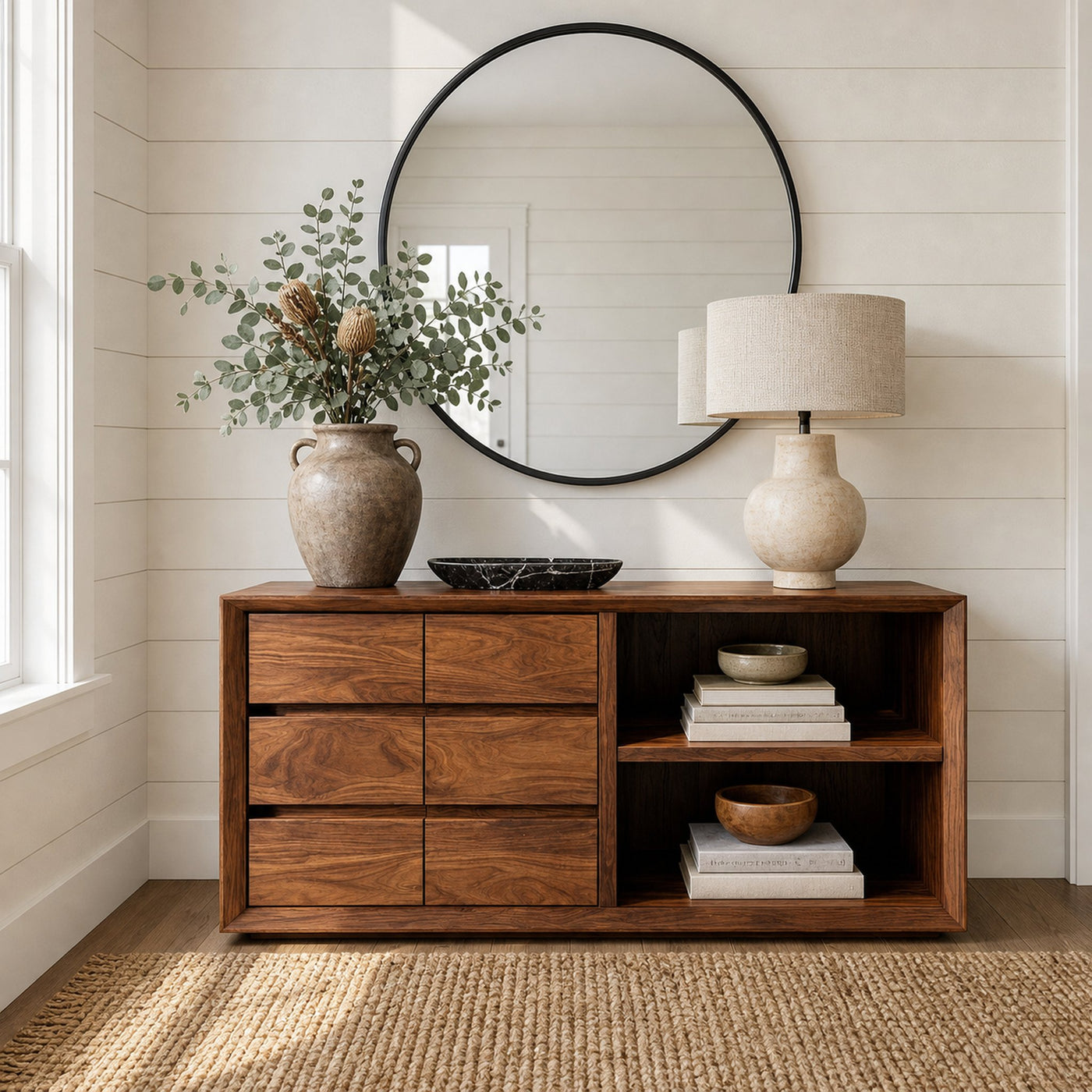 Wooden Console Table With Shelf And Drawer For Modern Home - product view 6