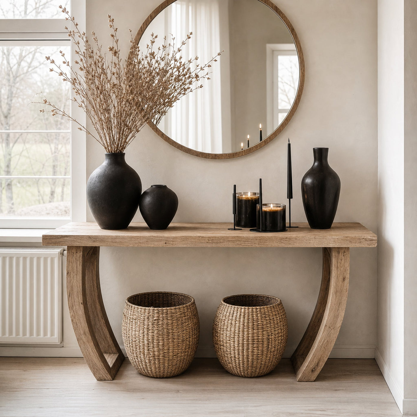 Woodworking Console Entryway Table Decor