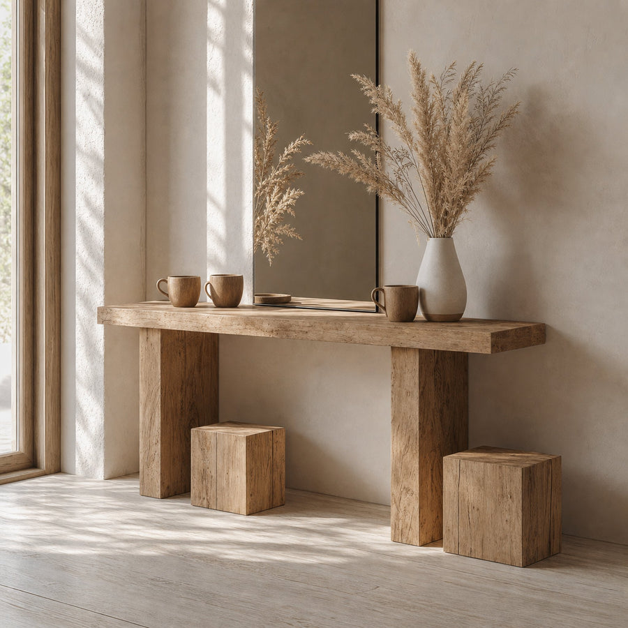 Woodworking Console Table Farmhouse