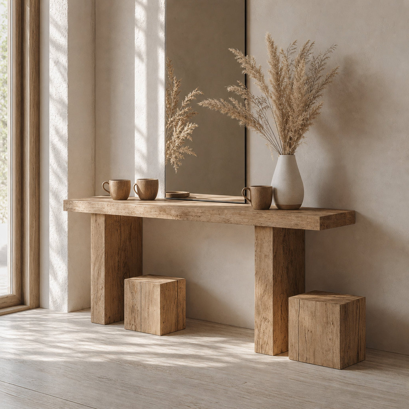 Woodworking Console Table Farmhouse