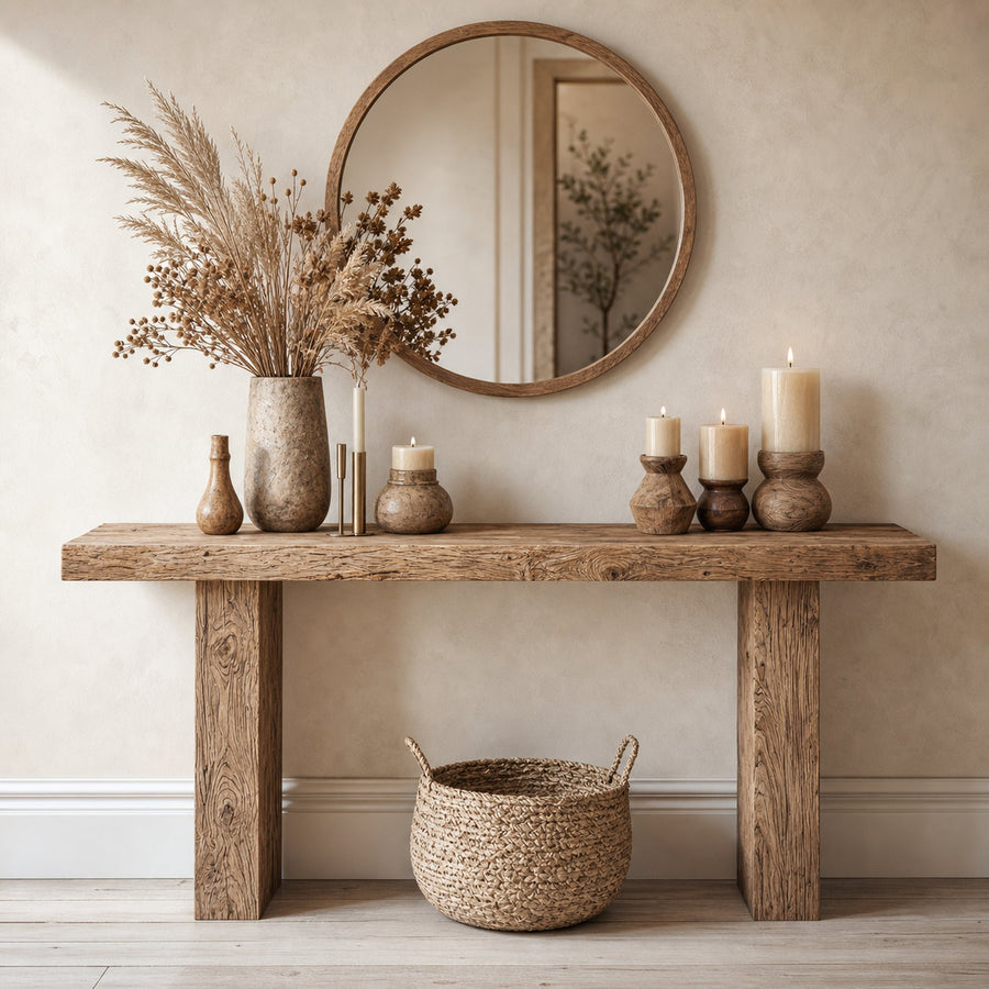 Woodworking Side Table Decor