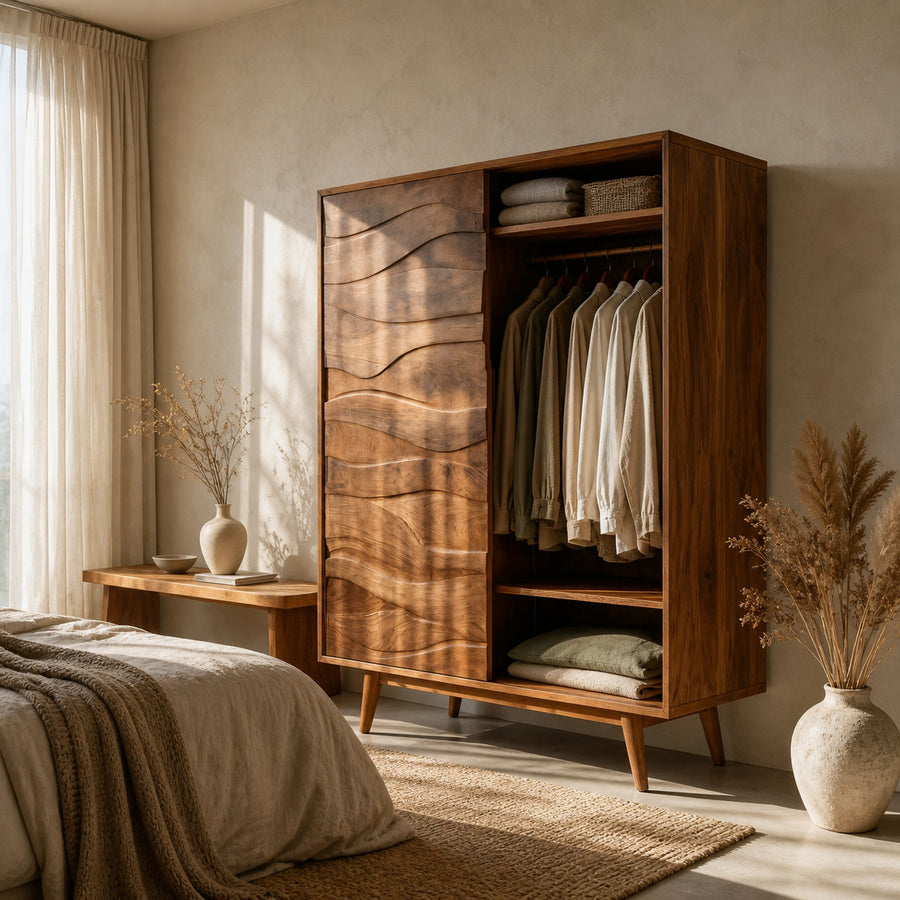 Artistic Sculptural Wardrobe For Bedroom Decor Interior