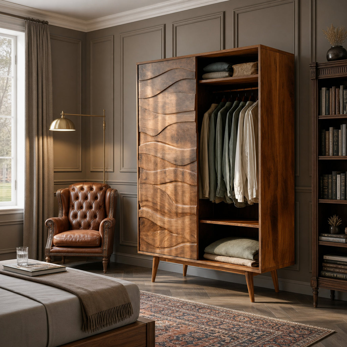 Artistic Sculptural Wardrobe For Bedroom Decor Interior - product view 6