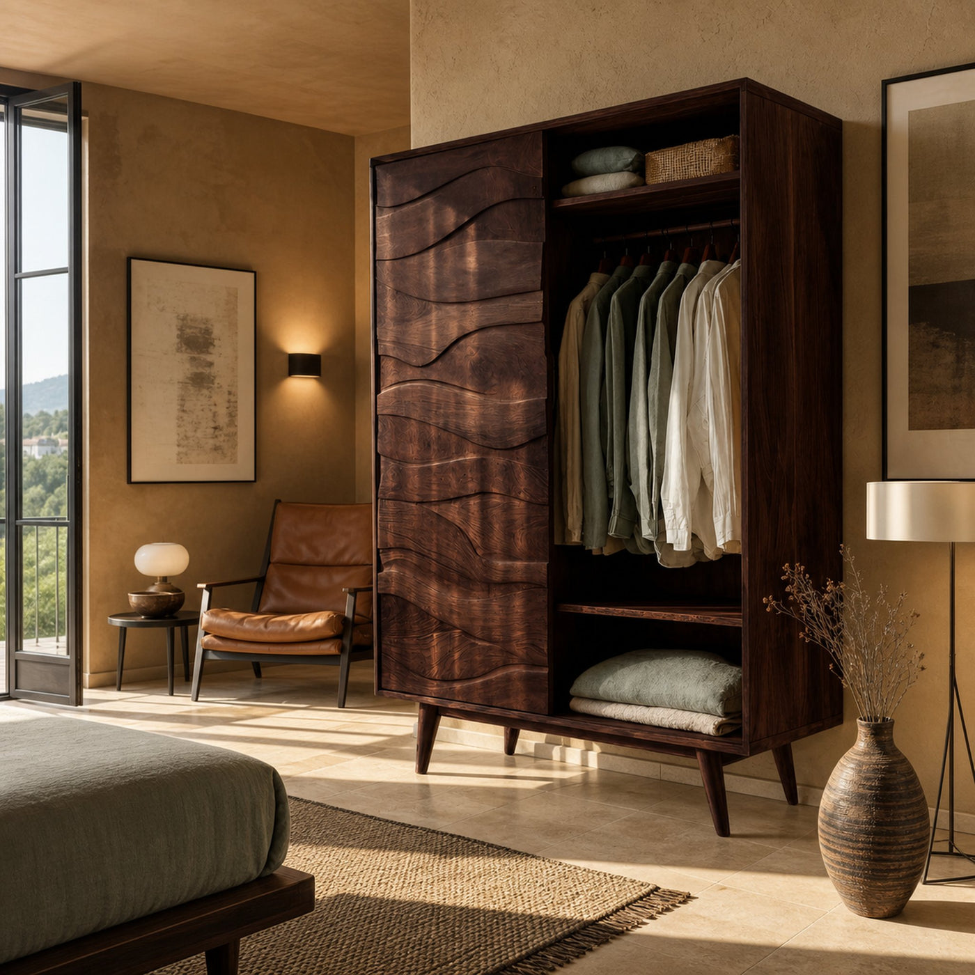 Artistic Sculptural Wardrobe For Bedroom Decor Interior - product view 7