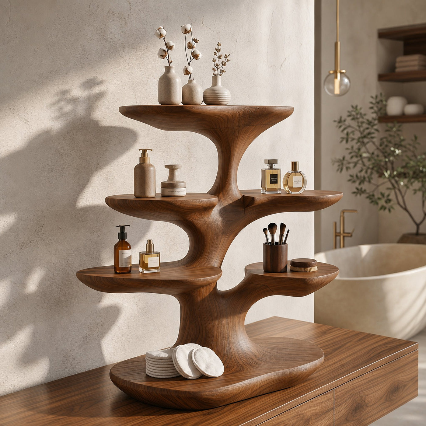 Bathroom Vanity Shelf With Multi Level Organizer Storage For Bathroom - product view 6