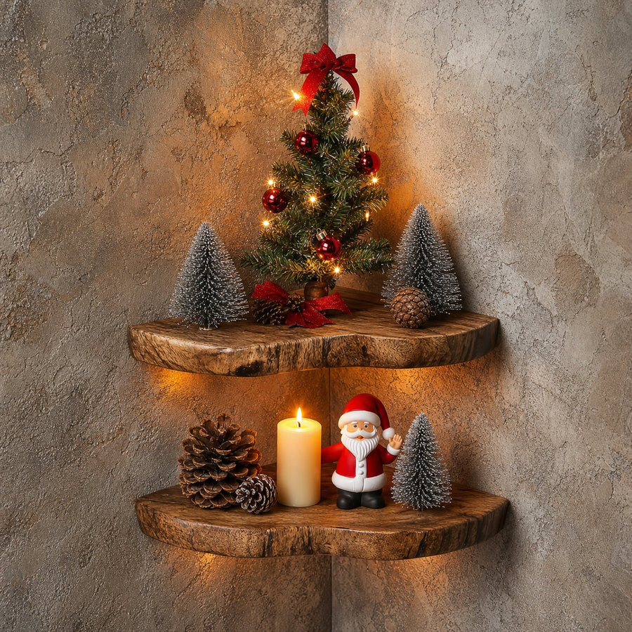 Christmas Floating Corner Wall Shelves Small Floating Shelf