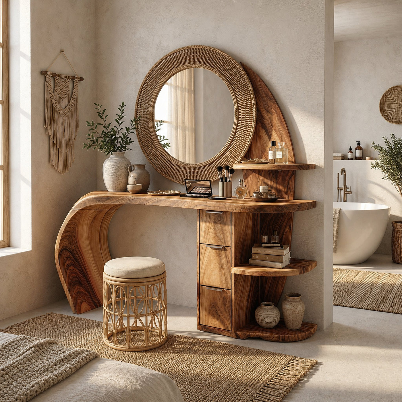 Classic Dressing Table Makeup Area Personal Space Dressing Area - product view 6