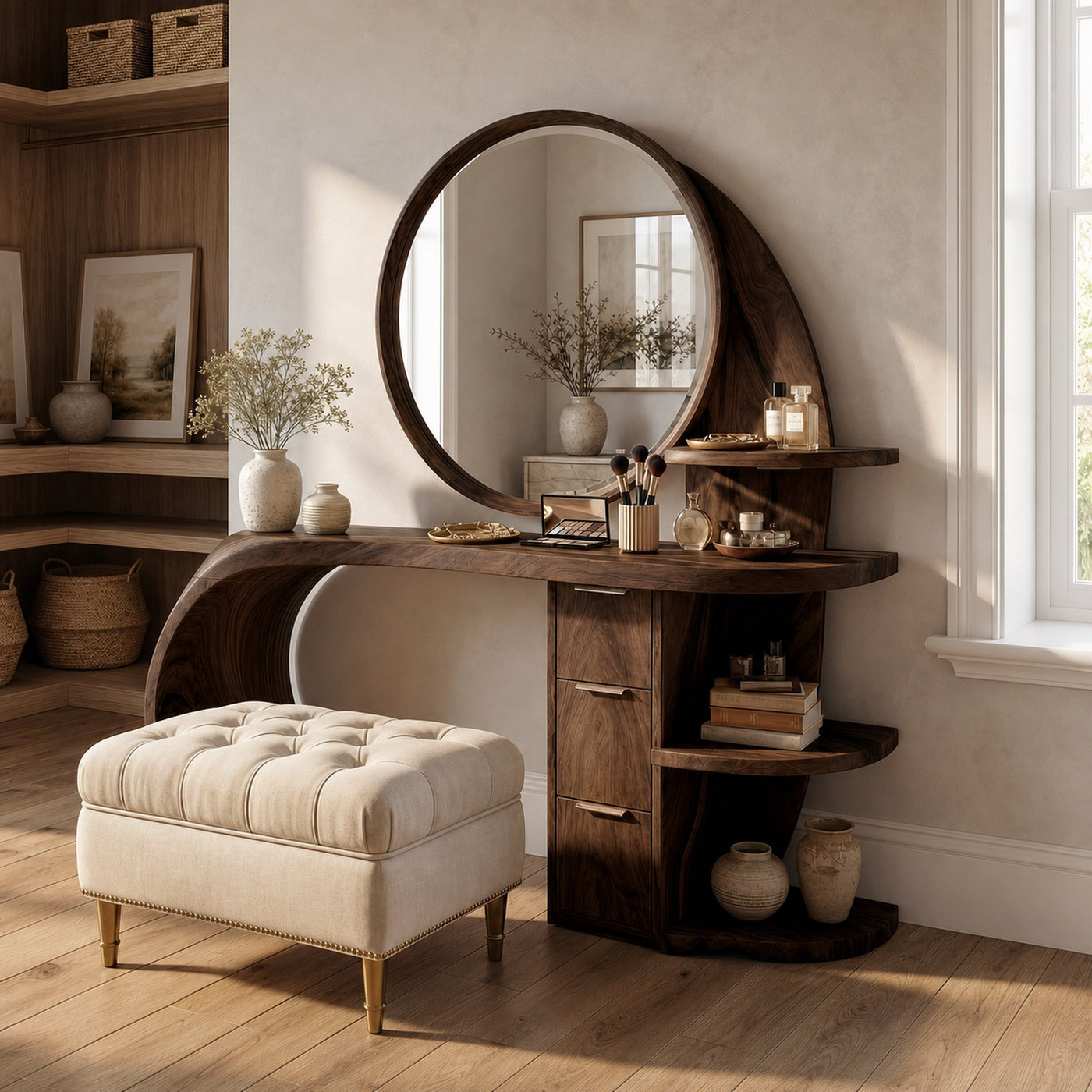Classic Dressing Table Makeup Area Personal Space Dressing Area - product view 7