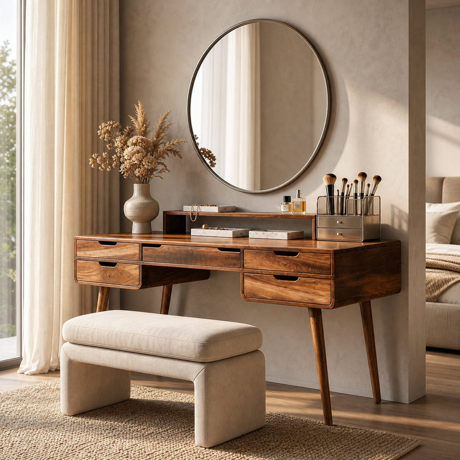 Classic Makeup Vanity Desk Dressing Room Beauty Area Personal Space