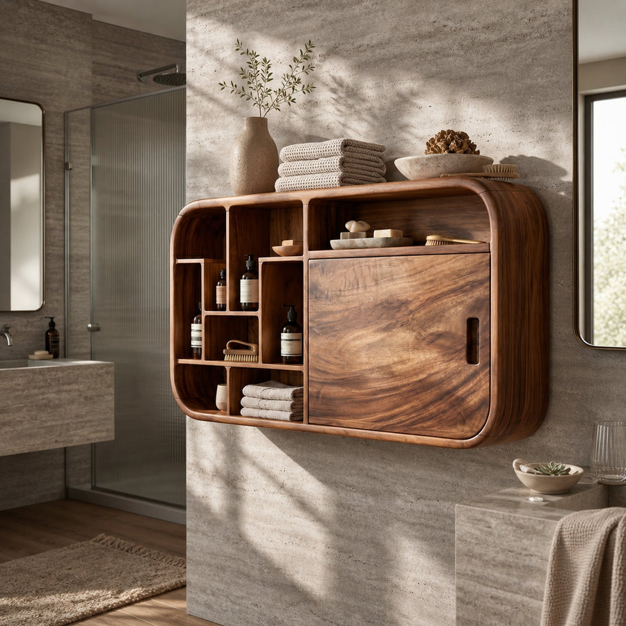Contemporary Capsule Bathroom Cabinet Modern Bathroom