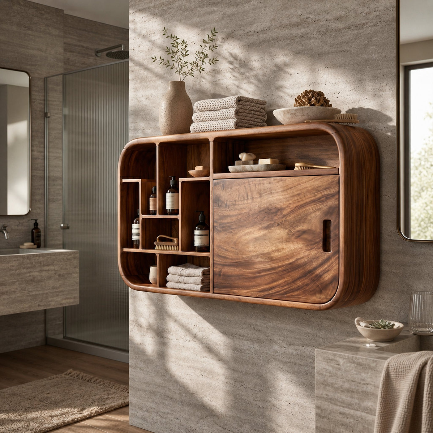 Contemporary Capsule Bathroom Cabinet Modern Bathroom