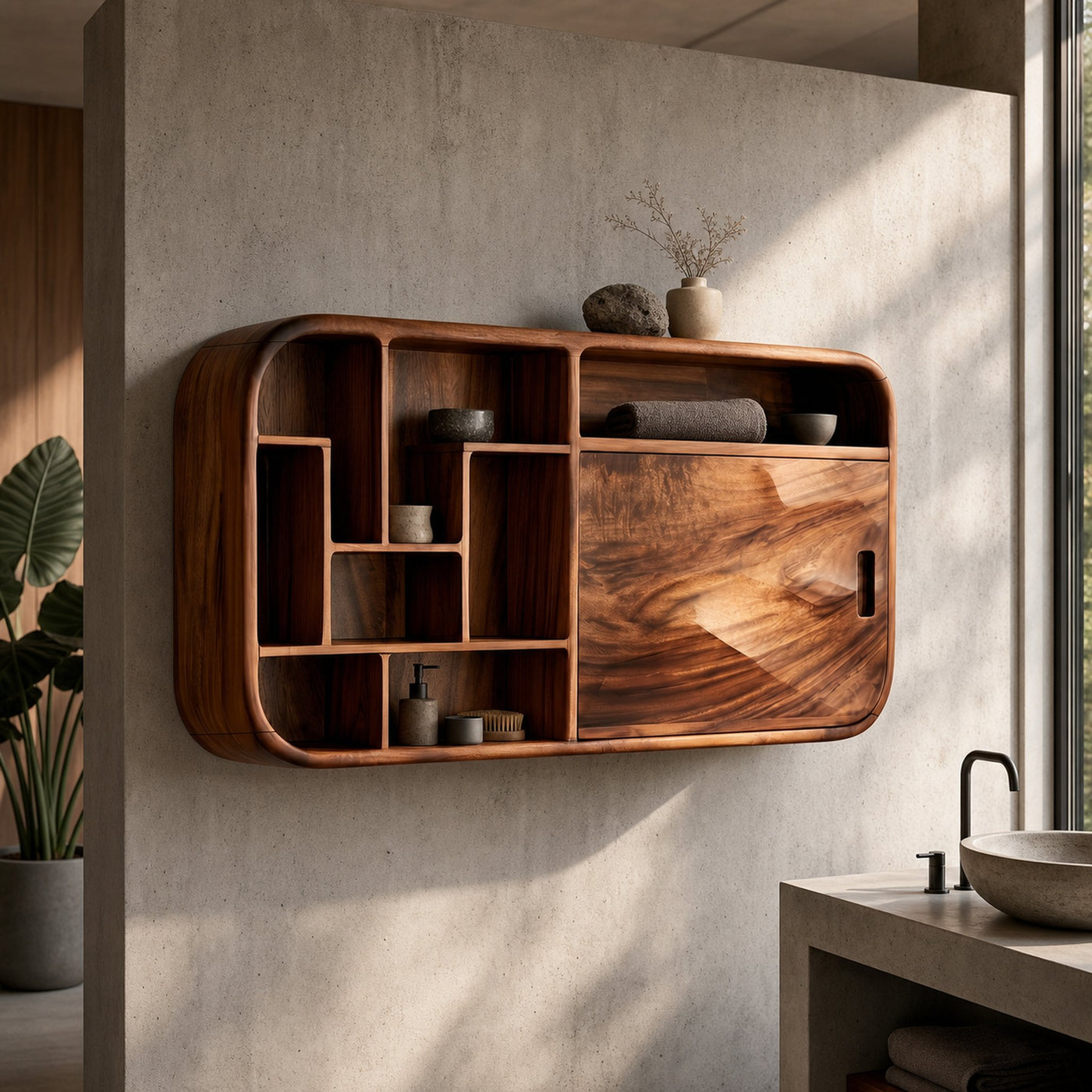 Contemporary Capsule Bathroom Cabinet Modern Bathroom - product view 6
