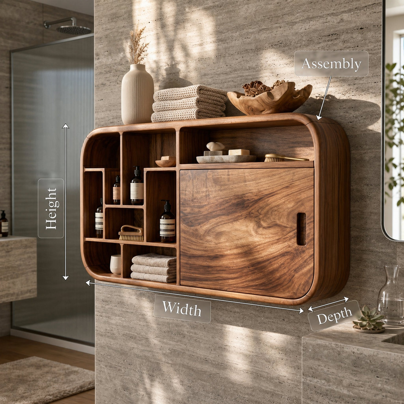 Contemporary Capsule Bathroom Cabinet Modern Bathroom - product view 8