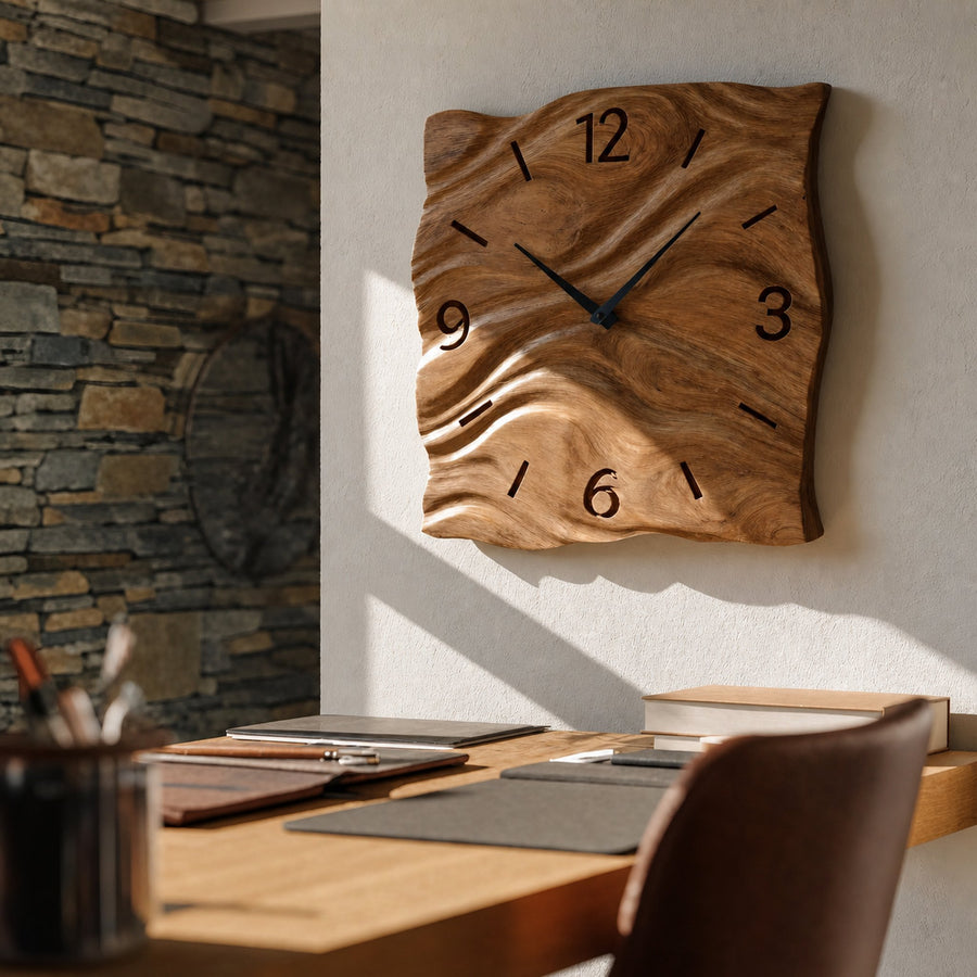 Contemporary Handcrafted  Wall Clock For Living Room Interior