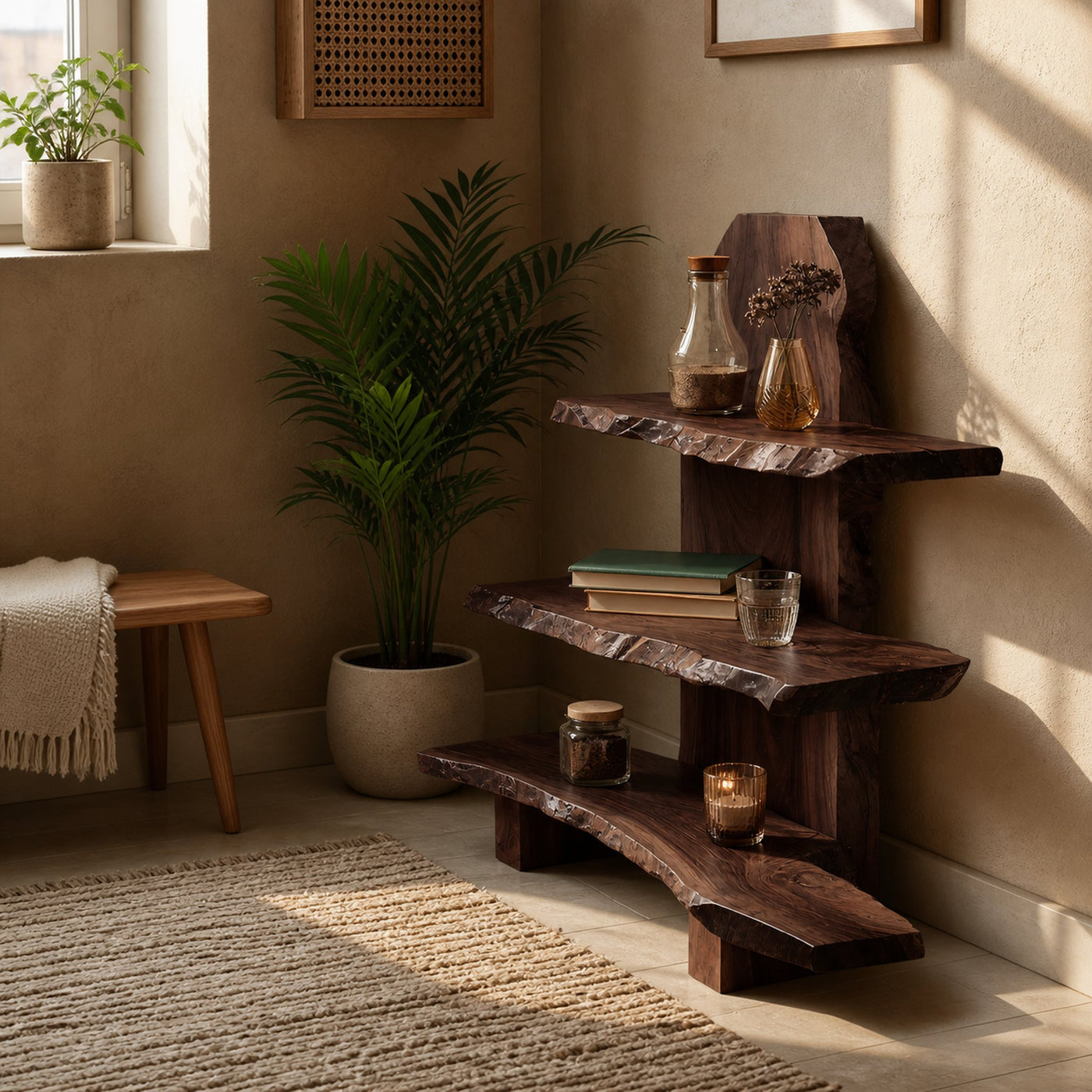 Contemporary Handmade Spice Shelf For Kitchen Storage And Decor - product view 7