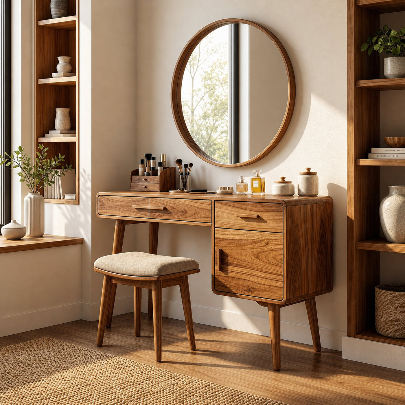 Contemporary Makeup Vanity Dressing Area Beauty Space Personal Area - product view 6