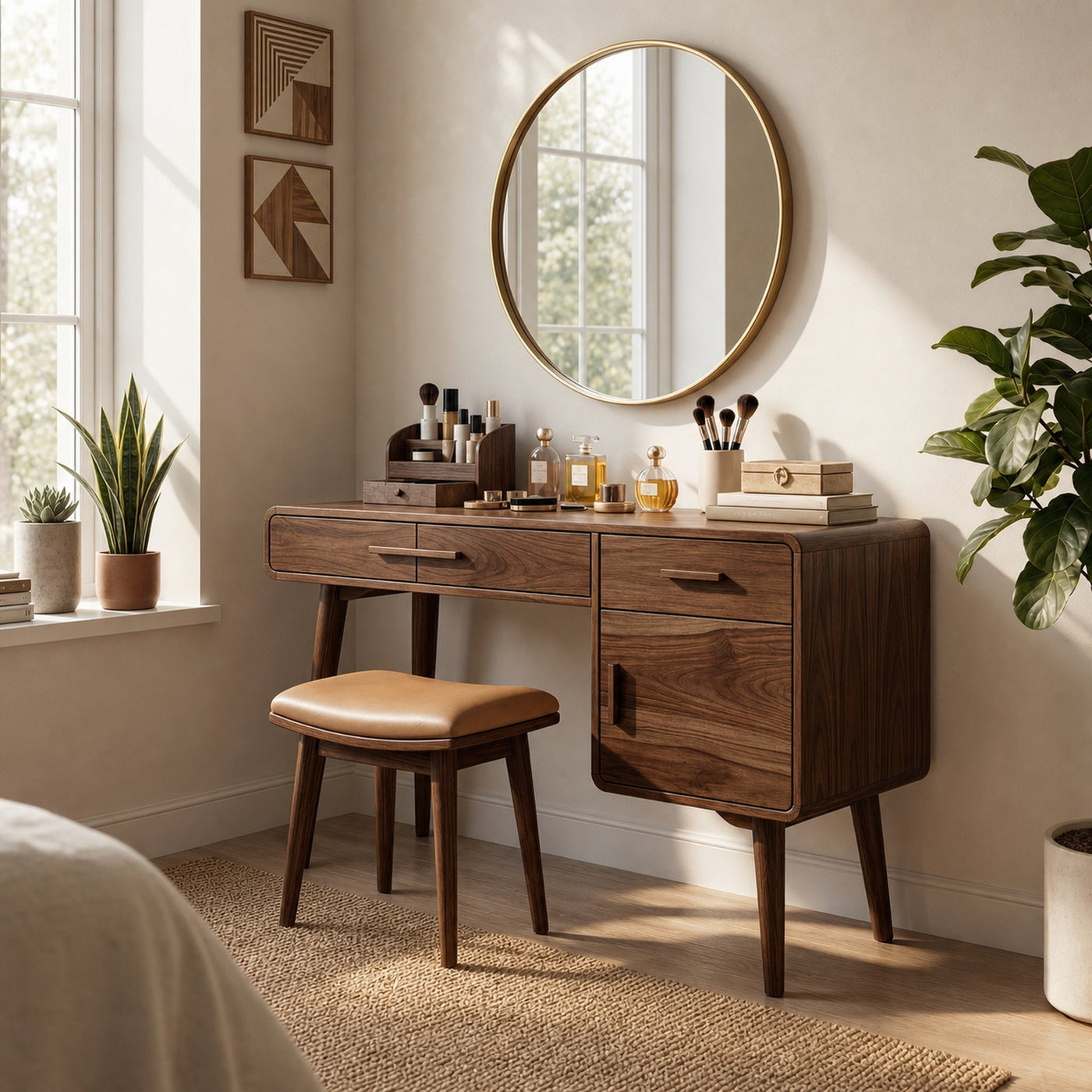 Contemporary Makeup Vanity Dressing Area Beauty Space Personal Area - product view 7