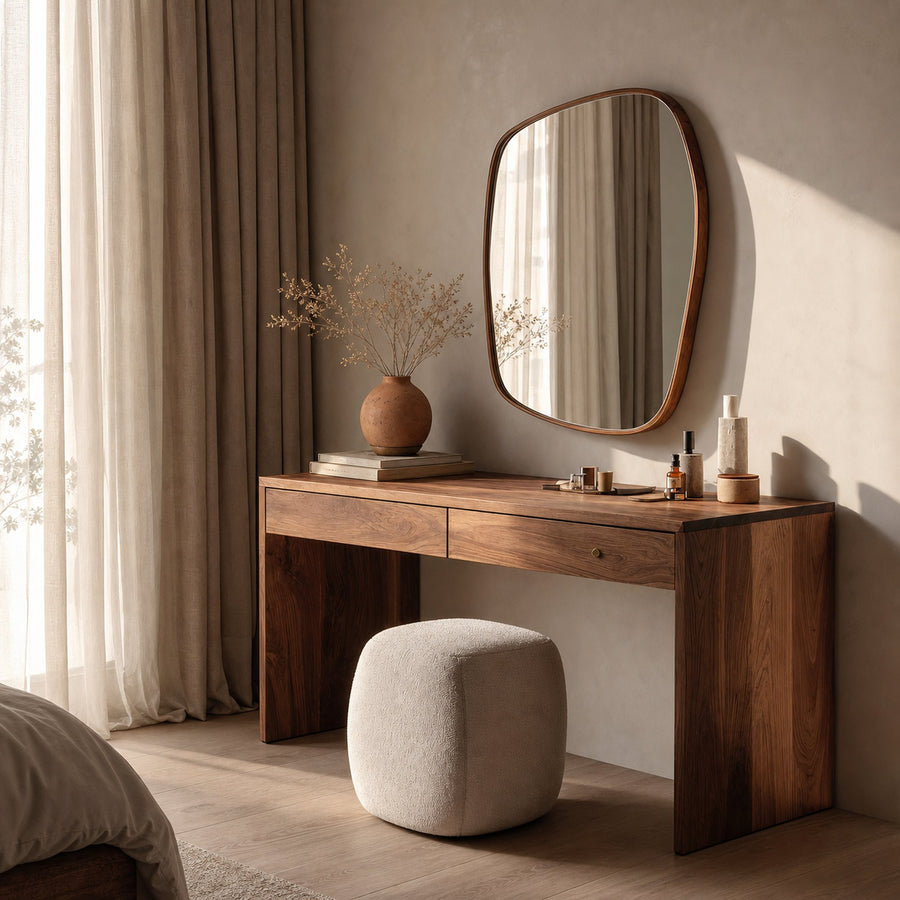 Contemporary Organic Vanity Table For Bedroom