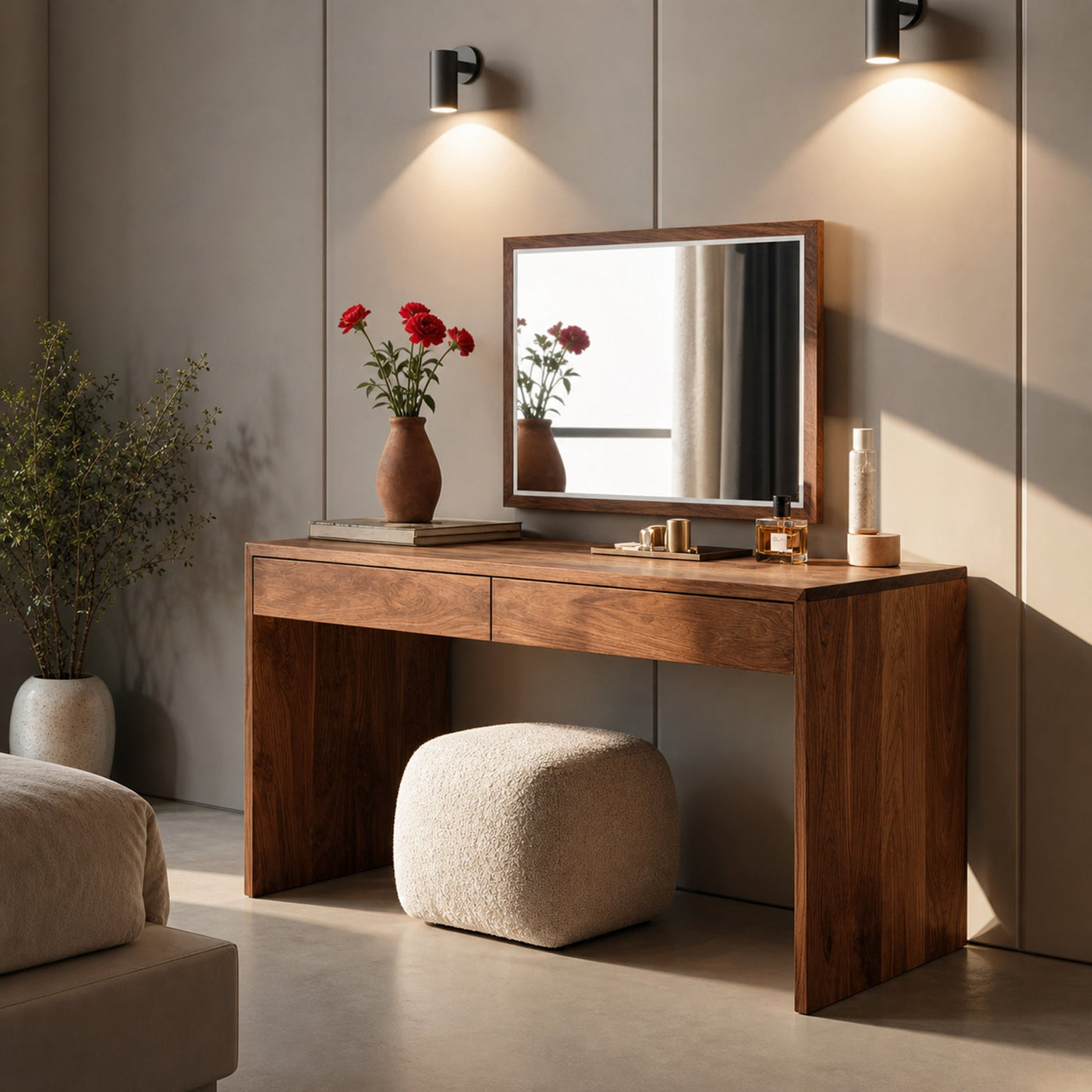 Contemporary Organic Vanity Table For Bedroom - product view 6