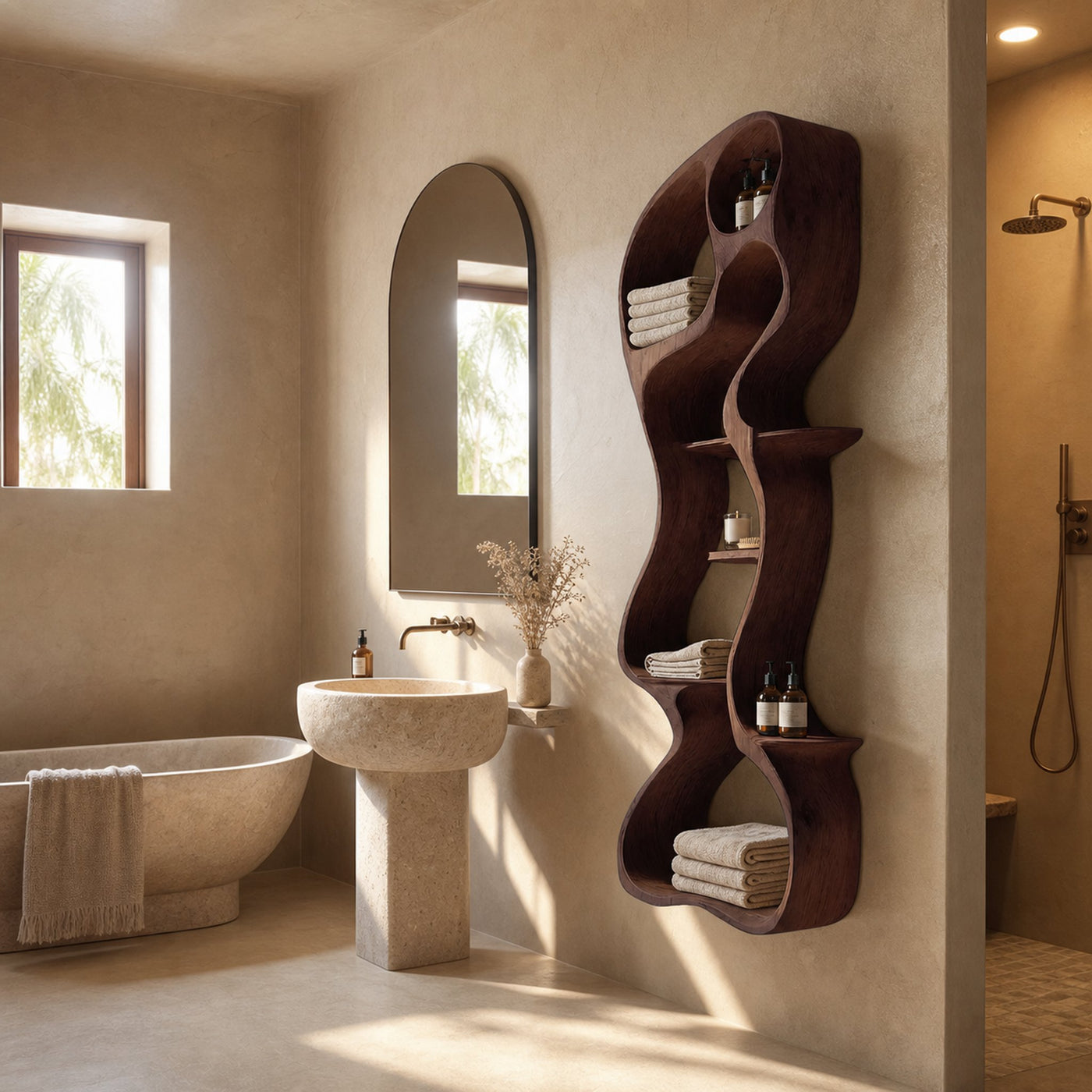 Contemporary Wall Mounted Shelf For Bathroom Decor - product view 6