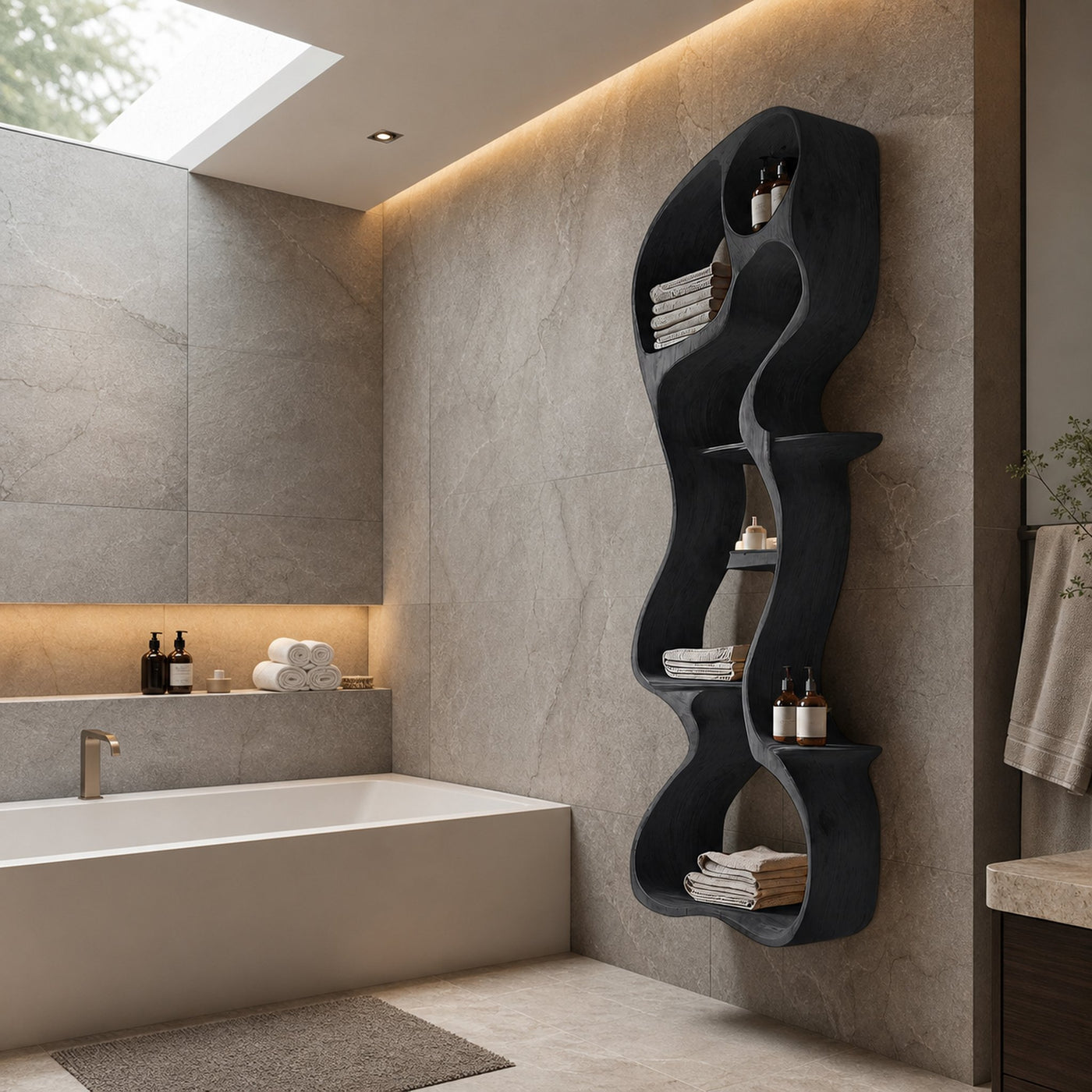 Contemporary Wall Mounted Shelf For Bathroom Decor - product view 7