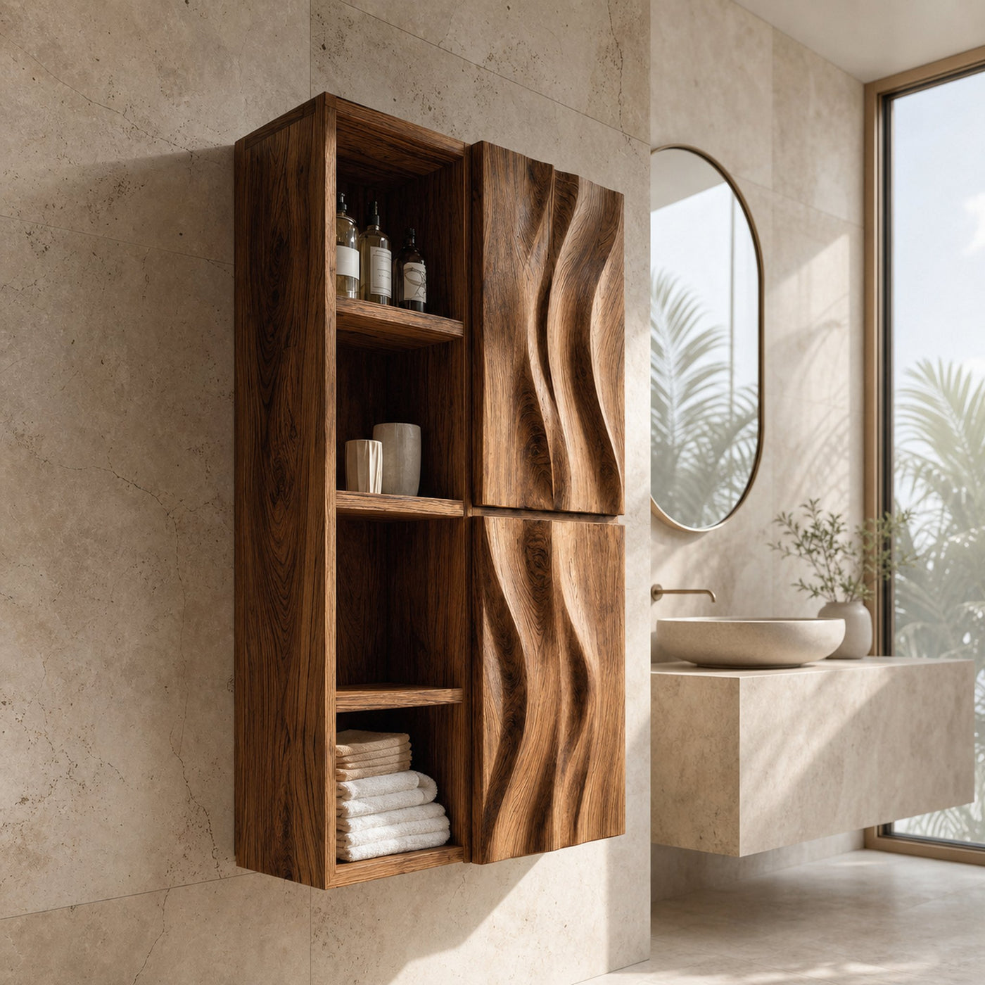 Contemporary Wall-Mounted Bathroom Cabinet For Bathroom