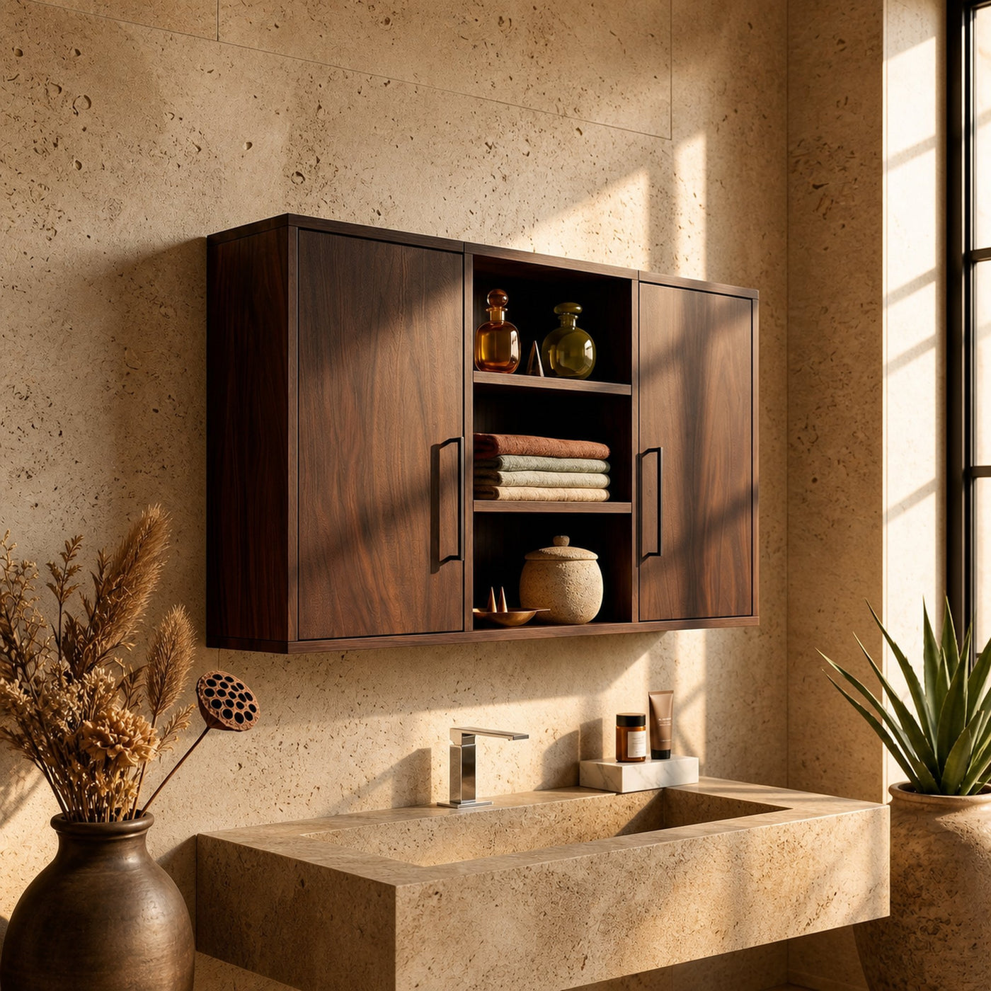 Contemporary Wave Front Bathroom Cabinet Luxury Bathroom - product view 7