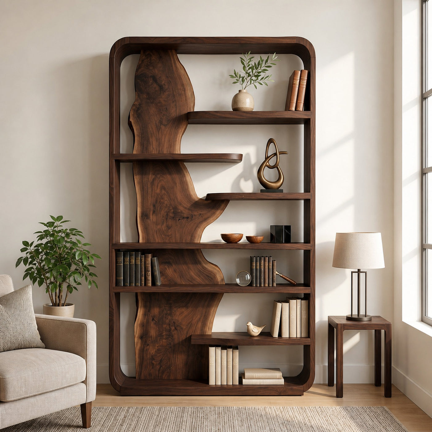 Contemporary Wooden Standing Shelf For Home Office Storage - product view 7