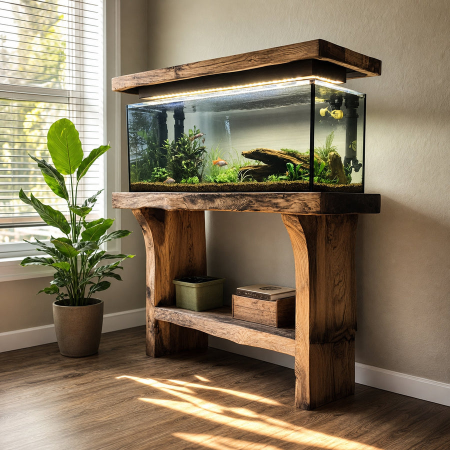 Customized Solid Wood Fish Shelf Office Decor Housewarming Gifts