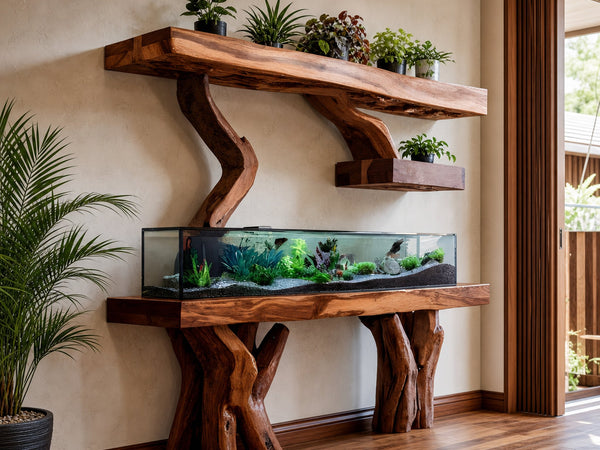 Elegant Aquarium Stand For Stylish Living Space Design