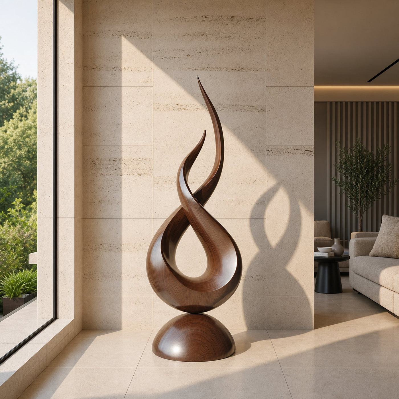 Farmhouse Abstract Sculpture For Garden Outdoor Accent